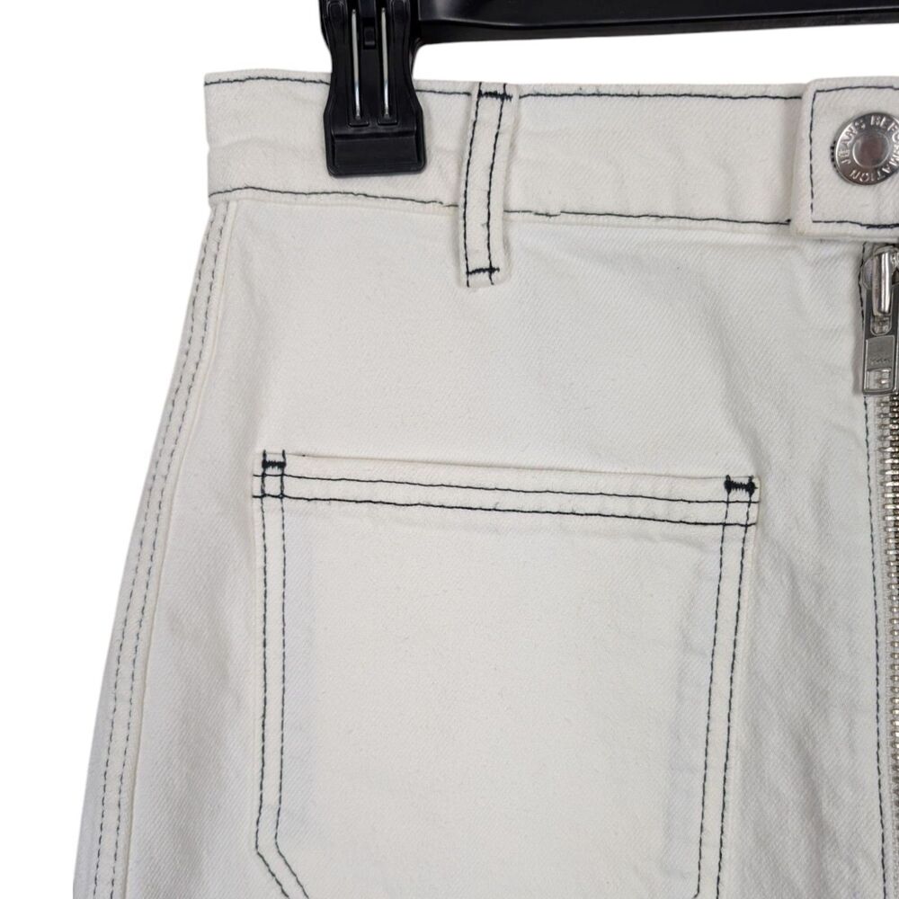 REFORMATION Anna Patch Pocket Denim Skirt - 28 - Picture 4 of 10
